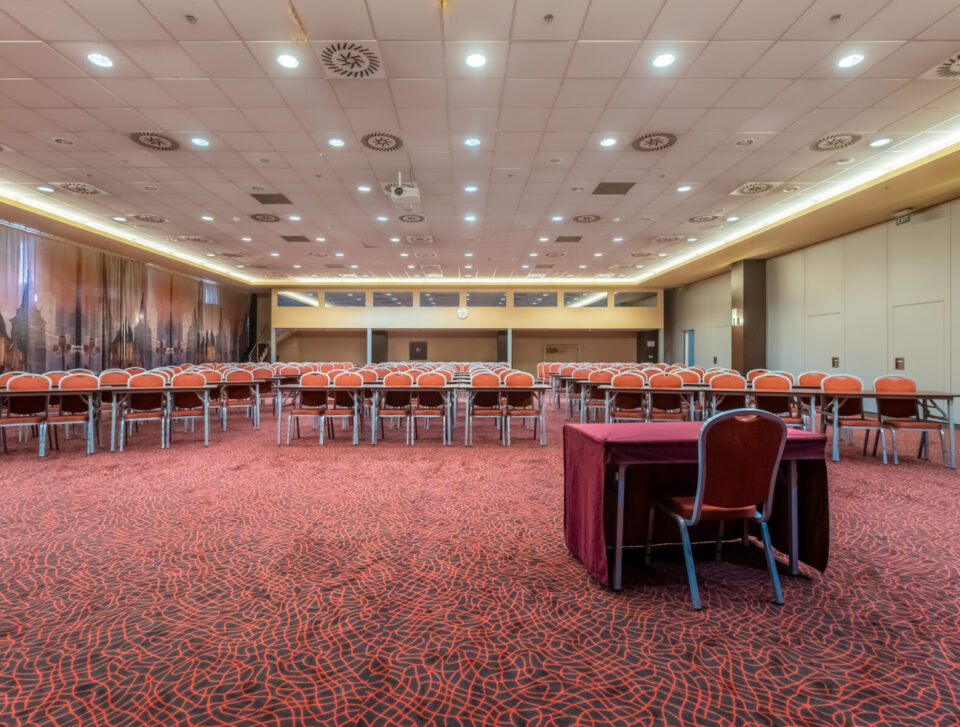 Millennium II conference room in classroom layout.