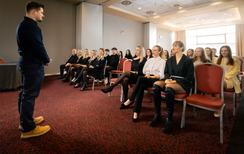 Audience attending a seminar in the Century room.