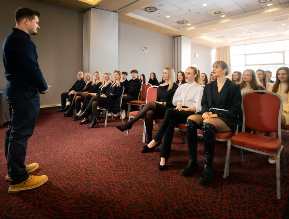 Audience attending a seminar in the Century room.