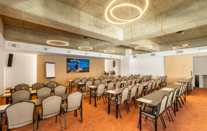 Holiday Inn Žilina conference room arranged in theatre-style seating.