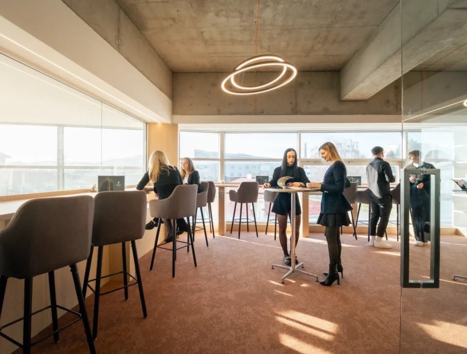 Reception in the Infinity room.