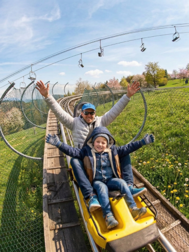 Mountain coaster ride near Žilina.