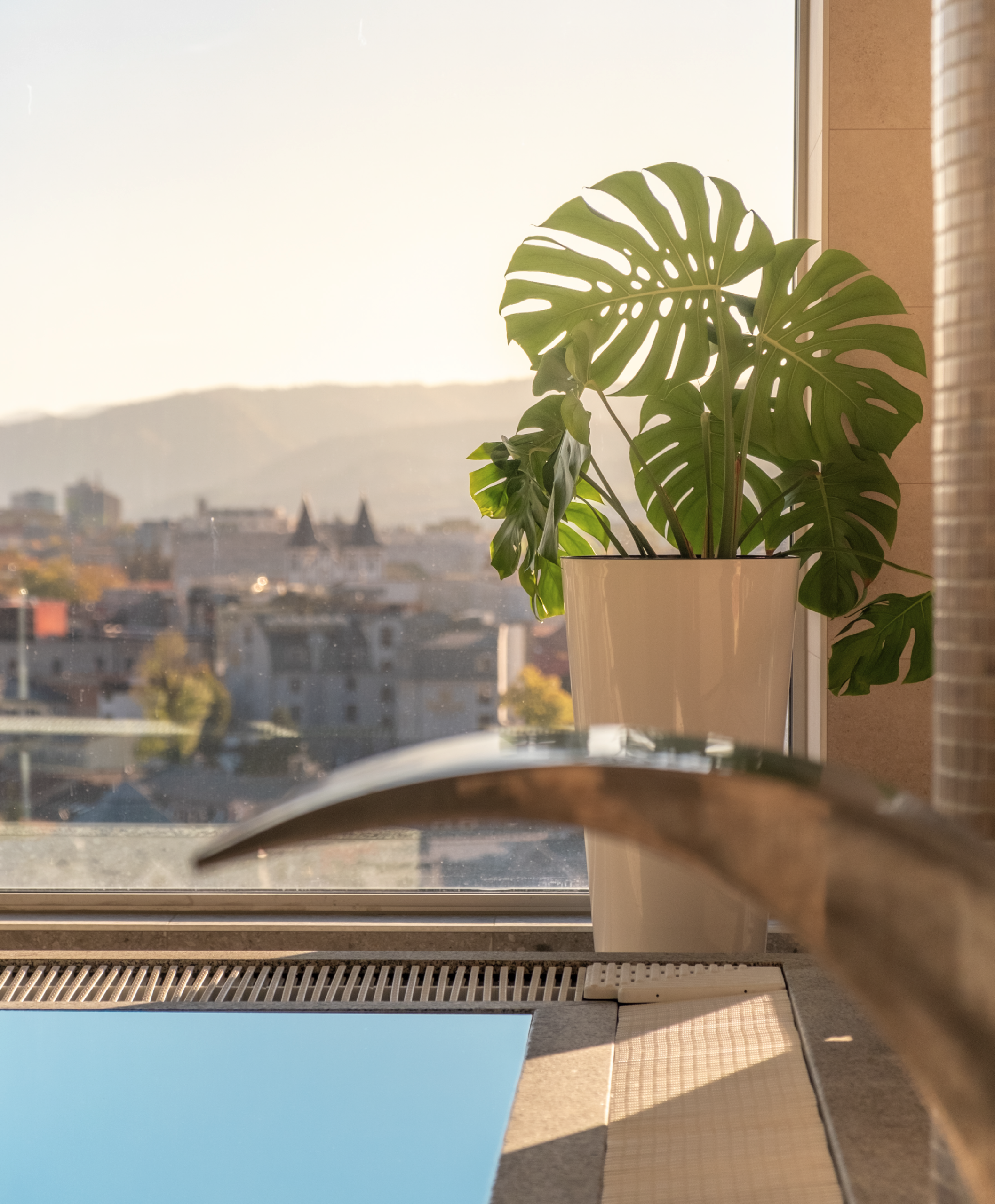 Wellness terrace overlooking Žilina.